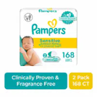Pampers Sensitive Perfume Free Baby Wipes 2 Pk