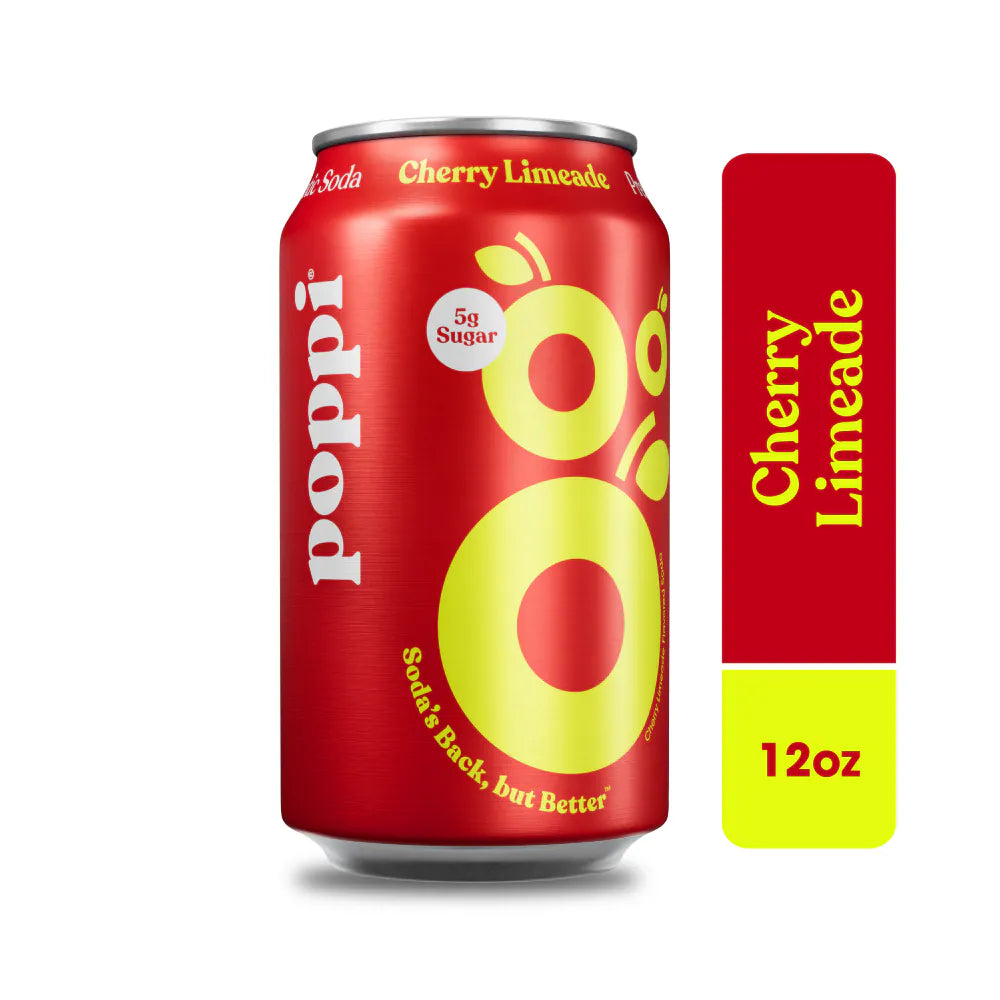 Poppi Lemon Lime Prebiotic Soda Can
