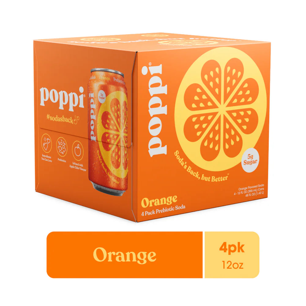 Poppi Prebiotic Soda Cans 4 Pack