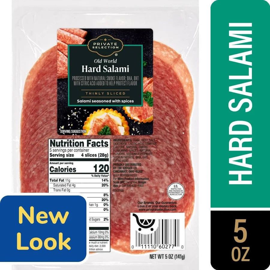 Private Selection® Hard Salami Deli Sliced 5 Oz