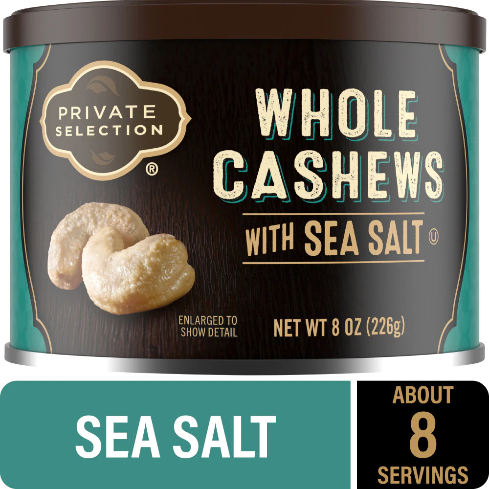 Private Selection® Kettle Cooked Sea Salted Caramel Cashews 8 Oz