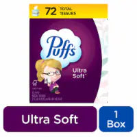 Puffs Ultra Soft Mega Cube Facial Tissues 72 Pk
