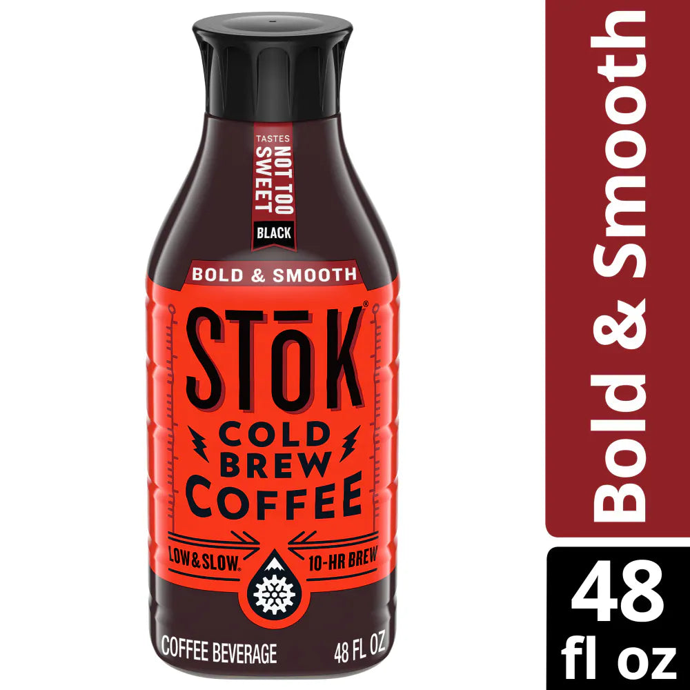 SToK Unsweet Cold Brew Medium Roast Black Iced Coffee 48 Oz