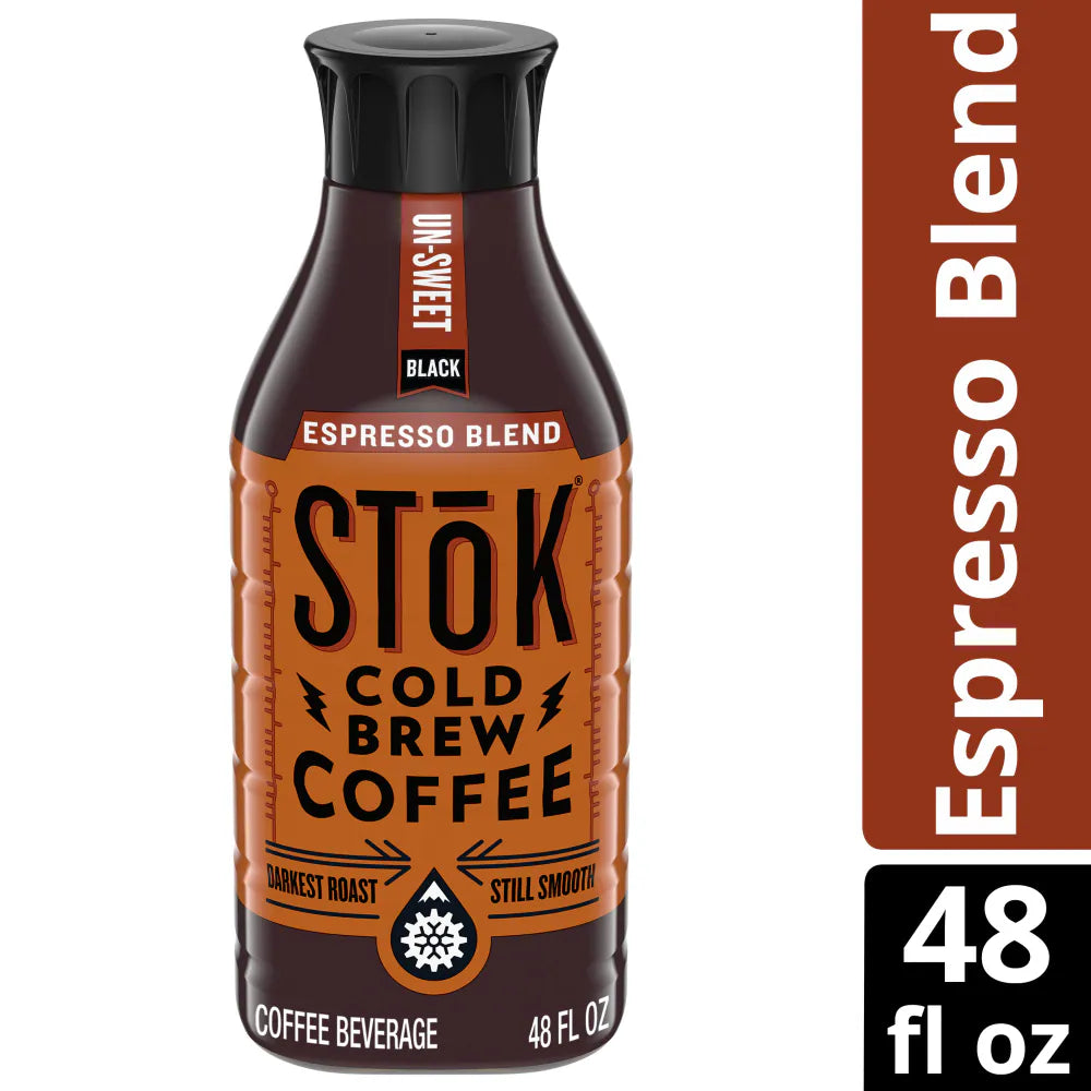 SToK Unsweet Cold Brew Medium Roast Black Iced Coffee 48 Oz