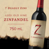 Seven Deadly Old Vine Zinfandel California Red Wine