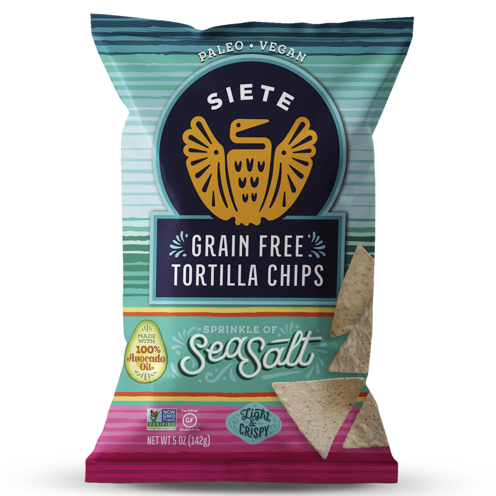 Siete Grain Free Sea Salt Tortilla Chips 5 Oz