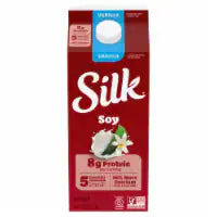 Silk Dairy Free Vegan Vanilla Soy Milk Half Gallon