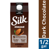 Silk Dairy Free Vegan Unsweetened Original Almond Milk Half Gallon