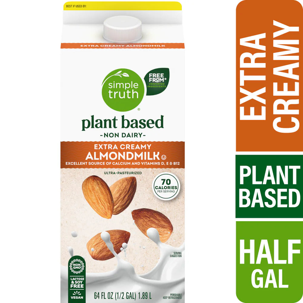 Simple Truth® Plant Based Extra Creamy Almond Milk 1/2 Gallon