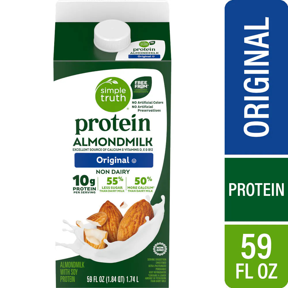 Simple Truth® Protein Original Almond Milk 1/2 Gallon