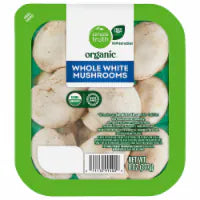 Organic Mushrooms Radishes & Green Onions