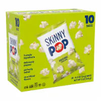 SkinnyPop Gluten-Free Original Popcorn, 0.5 oz Snack-Size Bags, 10 Count