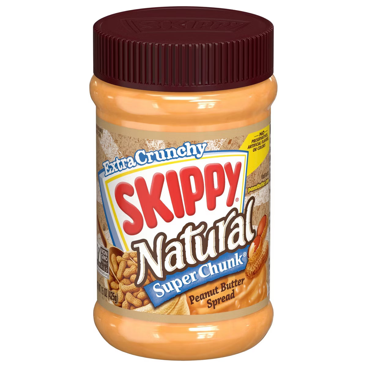 Skippy® Natural Super Chunk® Extra Crunchy Peanut Butter Spread