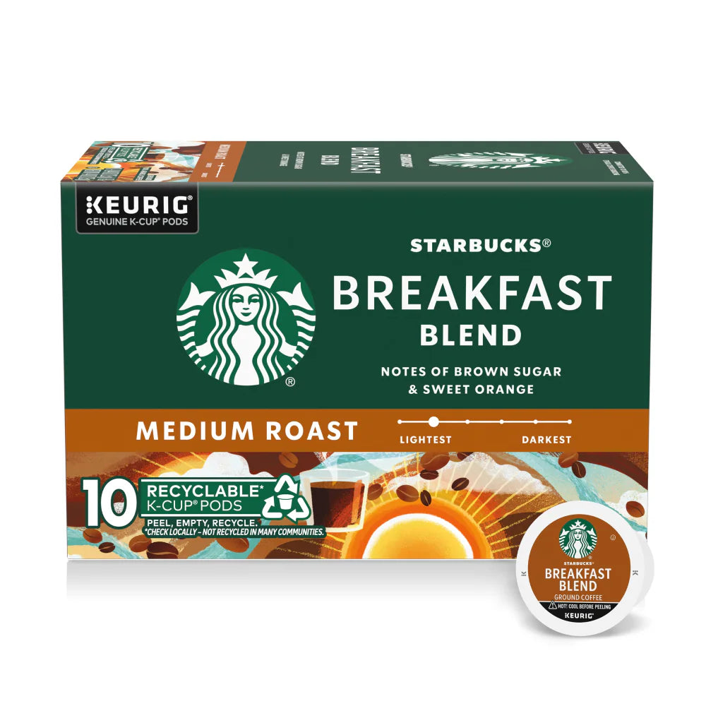Starbucks Pike Place Roast Medium Roast  K-Cup Coffee Pods 10ct.