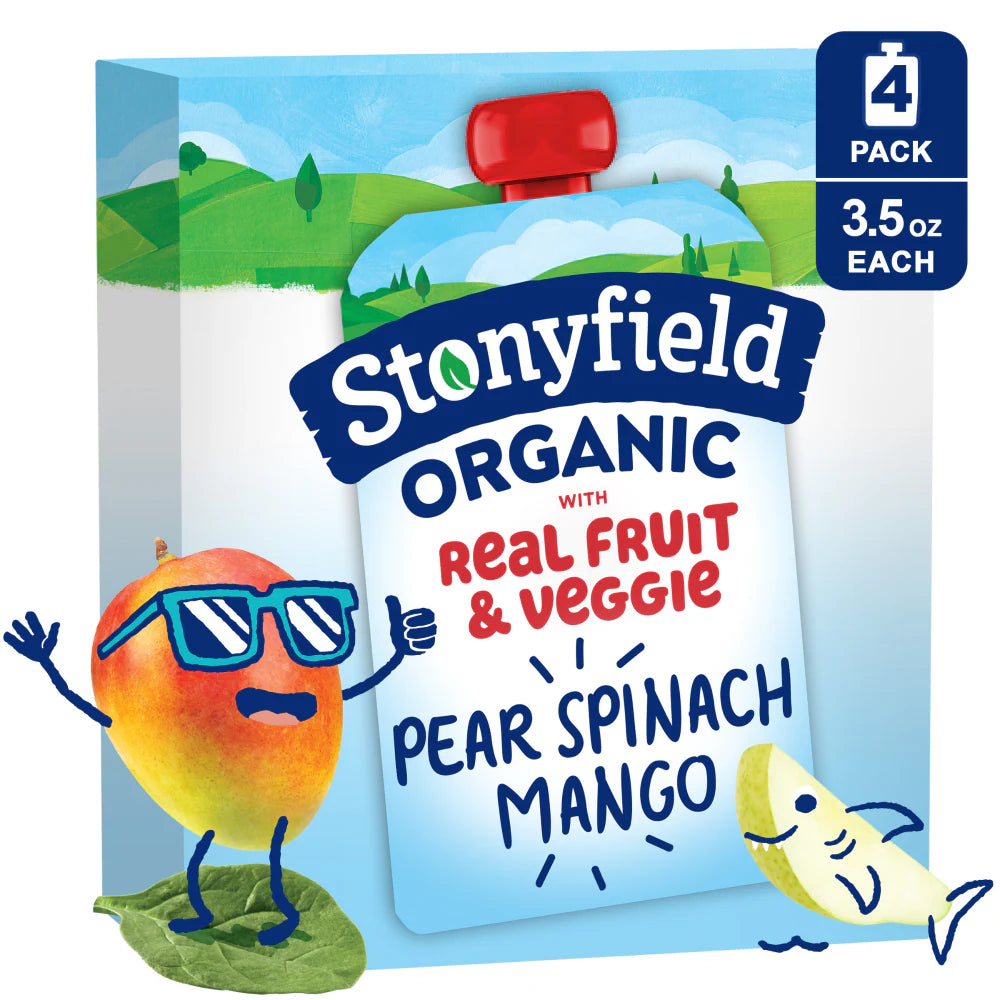 Stonyfield Organic Kids Reduced Fat Yogurt Tubes, Strawberry 8 Ct