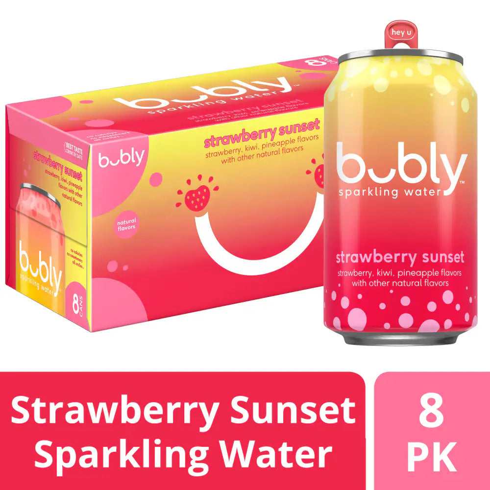 Bubly™ Grapefruit Flavored Sparkling Water Cans 8 Pk