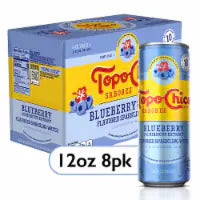 Topo Chico Sabores Raspberry with Lemon Sparkling Water Cans 8 Pk