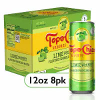 Topo Chico Sabores Raspberry with Lemon Sparkling Water Cans 8 Pk