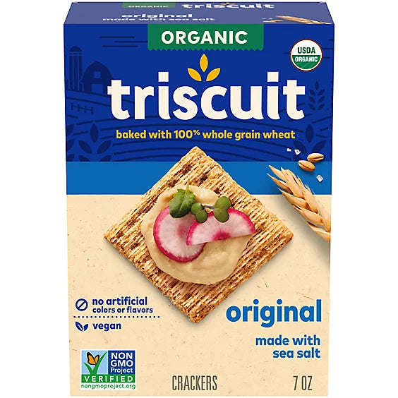 Triscuit Organic Original Whole Grain Wheat Vegan Crackers