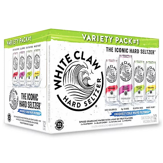 White Claw Variety Pack No. 1 Hard Seltzer 12 Pk