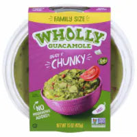 Wholly® Guacamole Family Size Chunky Medium Guacamole 15 oz