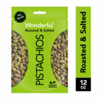 Wonderful Pistachios No Shells Roasted & Salted Nuts 12 Oz